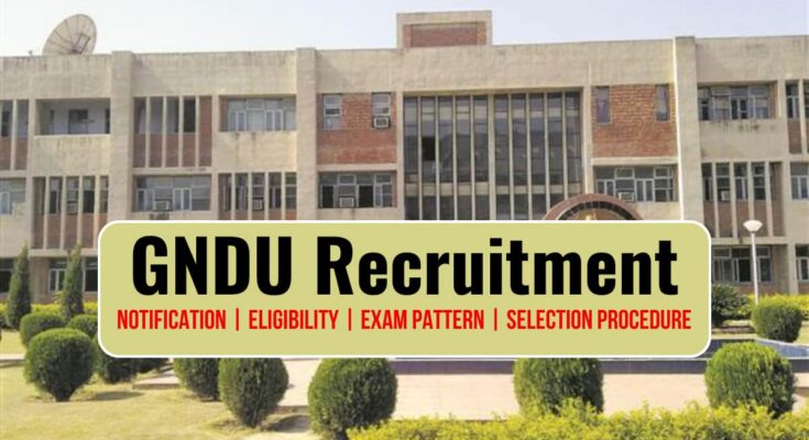 GNDU Recruitment