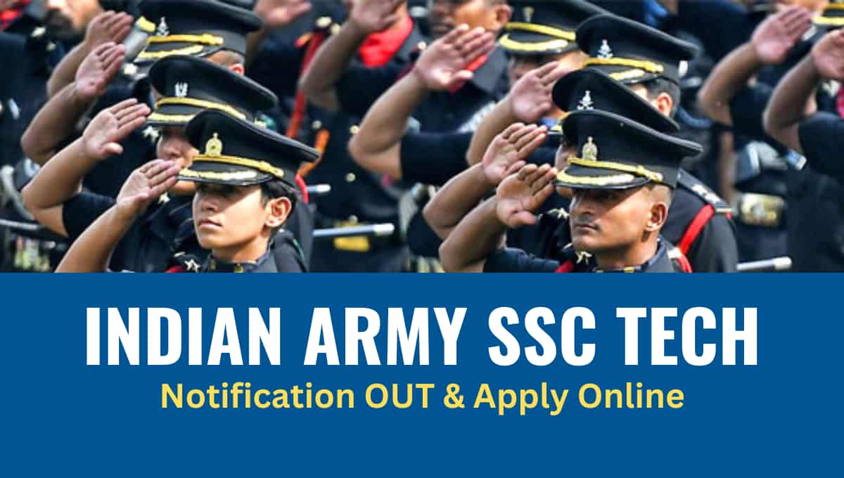 Indian Army SSC Technical Entry 2023 61st Men And 32th Women Course 