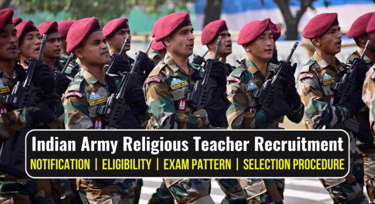 Indian Army Religious Teacher Recruitment