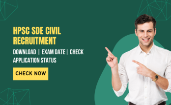 HPSC SDE Civil Recruitment