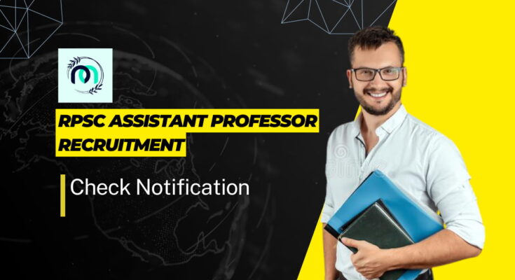 RPSC Assistant Professor Recruitment