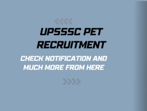 UPSSSC PET Recruitment