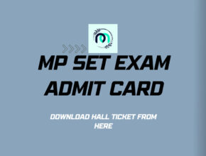 MP SET Exam Admit Card