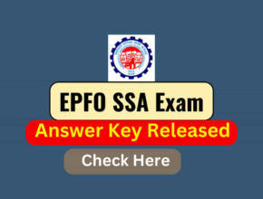 EPFO SSA Answer Key