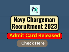 Navy Chargeman Admit Card