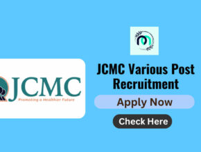 JCMC Various Post Recruitment
