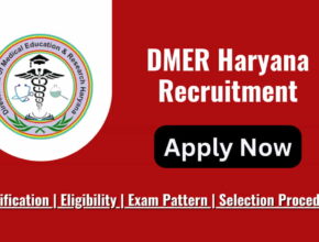 DMER Haryana Recruitment